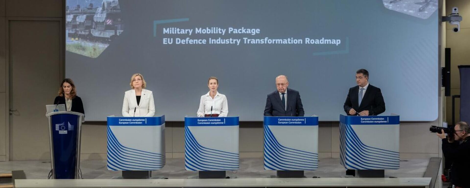 Rueda de prensa de la Comisión Europea sobre el Paquete de Movilidad Militar y la hoja de ruta de la industria de defensa de la UE